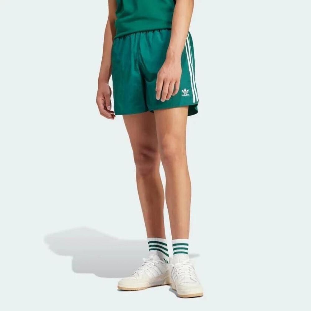 Adidas Adicolor Classics Sprinter Shorts Men's XS Green Flat Front Active SRT167 - Picture 5 of 6